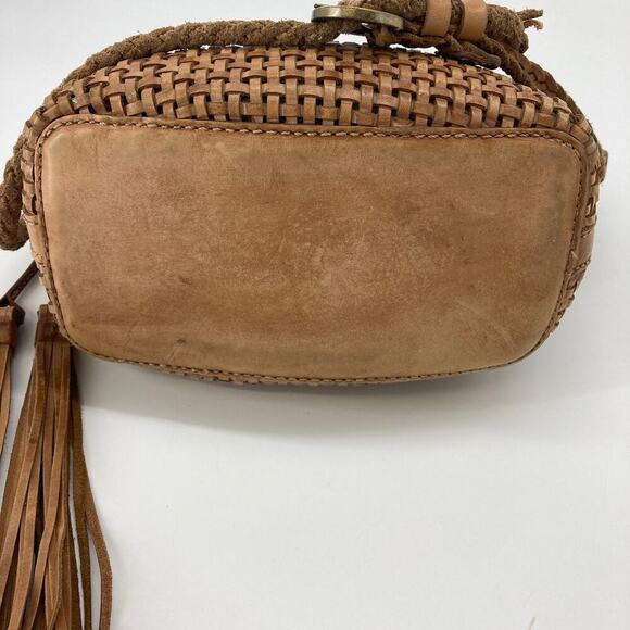 Patricia Nash (SMALL) brown leather basket weave (ASIS) - Picture 3 of 10